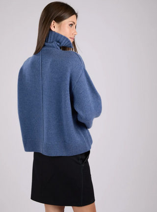 Ann Mongolian Cashmere Quarter-Zip Sweater