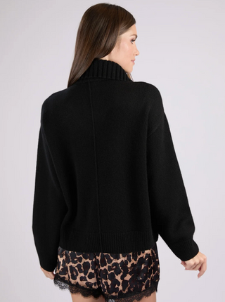 Ann Mongolian Cashmere Quarter-Zip Sweater