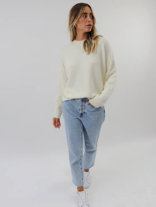 Classic Mongolian Cashmere Crewneck Sweater (Noho)