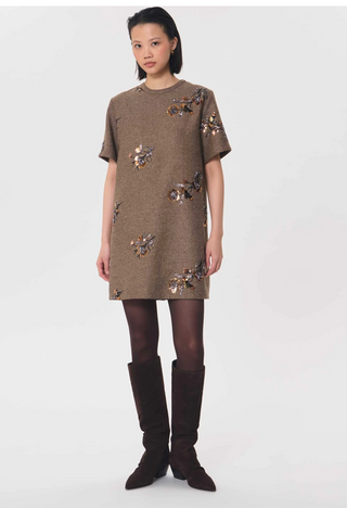 Romia Floral Print Short Sleeve Dress