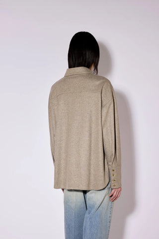 Cashmere Blend Button-Down Shirt