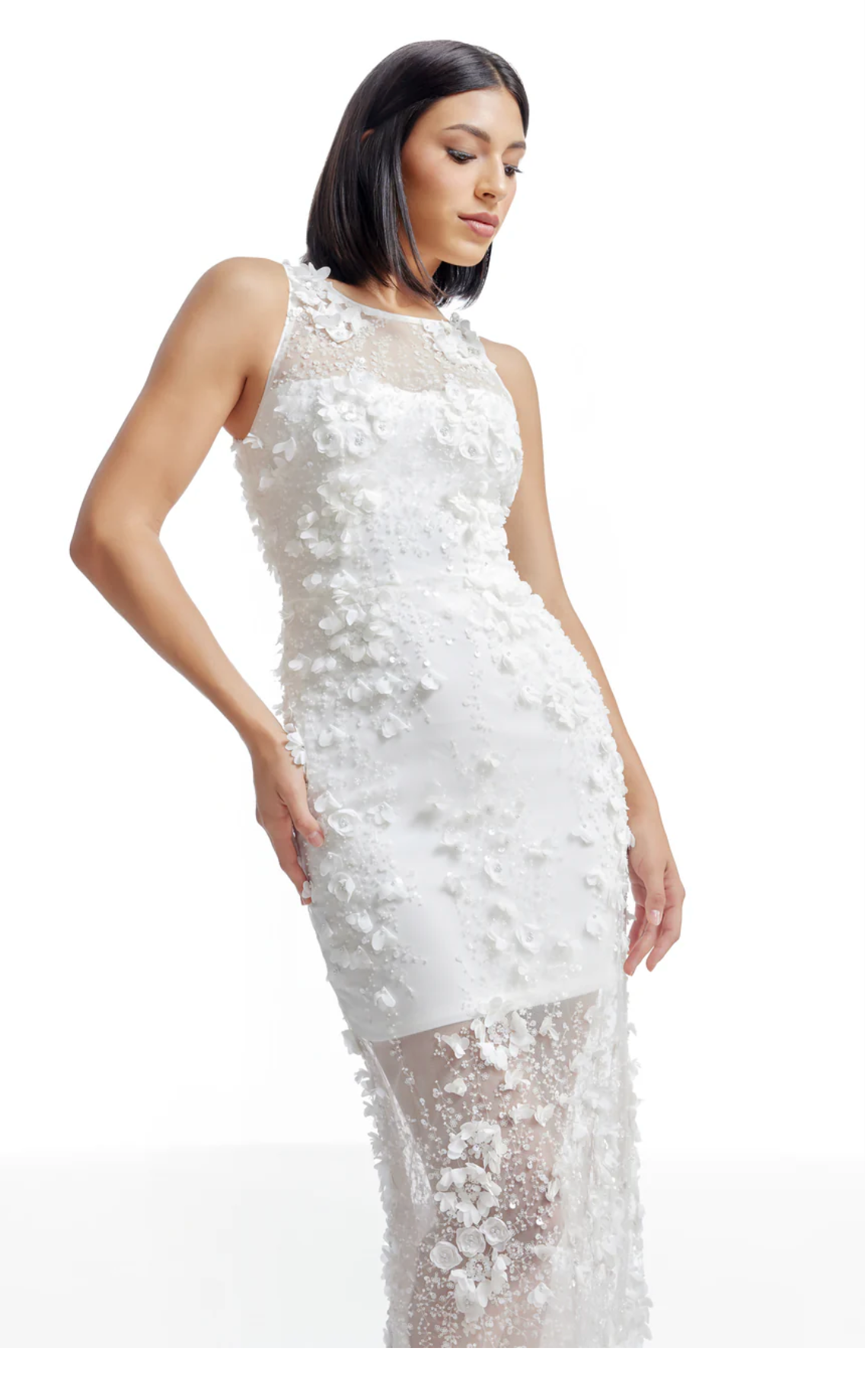 embellished white midi dress the Population 3D Floral Dress Love Gift Size:US18/UK22 end feel at an Lace Short Red Dress