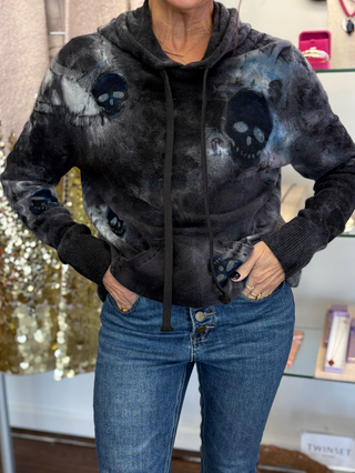 cashmere hoodie with skulls front 