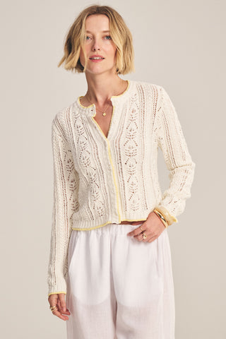 Button-Front Knit Cardigan