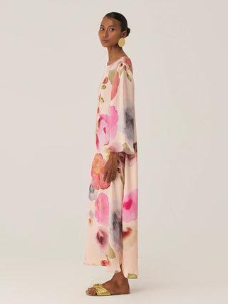 Californian Poppies Kaftan Dress
