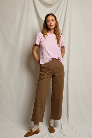 Cotton Boxy Crewneck Tee – Relaxed Everyday T-Shirt