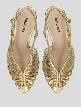 Lola Cruz Diana Heel  Gold 39