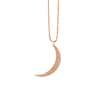 Julez Bryant 14K Rose Gold Medium Moon Pendant