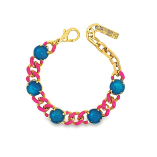 Tova Galileu Bracelet in neons - pink- front view- SeeSaw Boutique 
