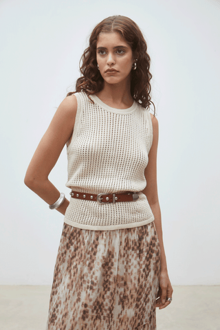 Studded Leather Waist Belt